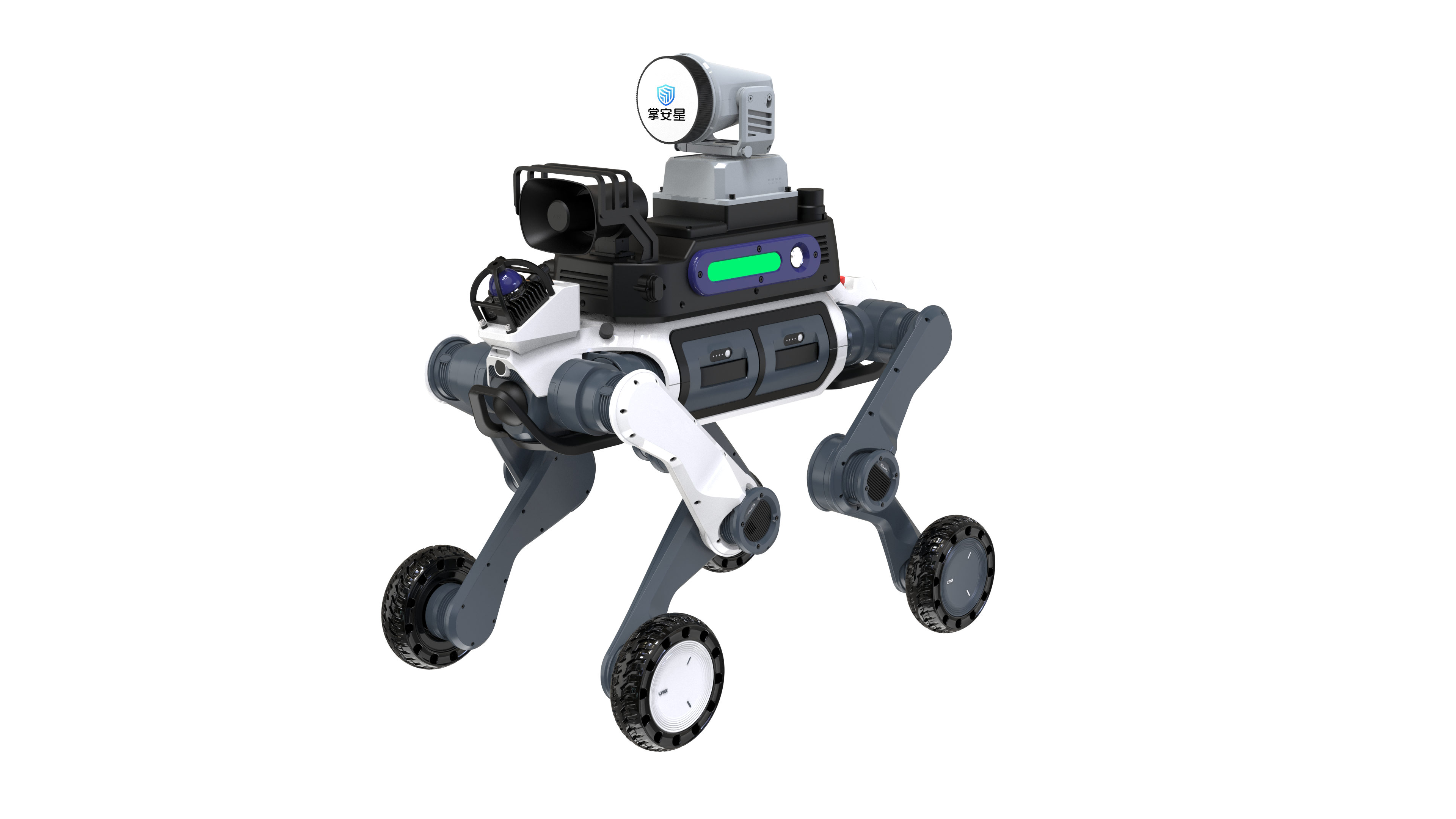 AI巡防网捕轮足机械狗Pro